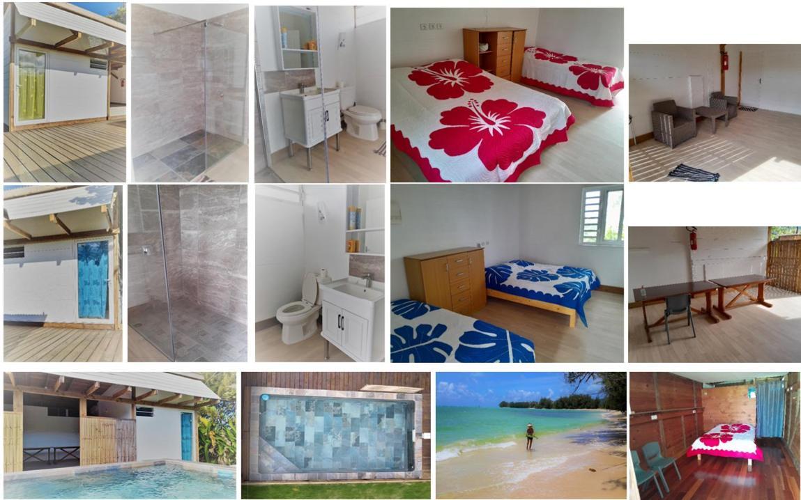 Mara'Ai Le Spot Tubuai Chambre Triple Taahueia Deluxe Sdb Privee Avec Piscine Mataura Exterior foto