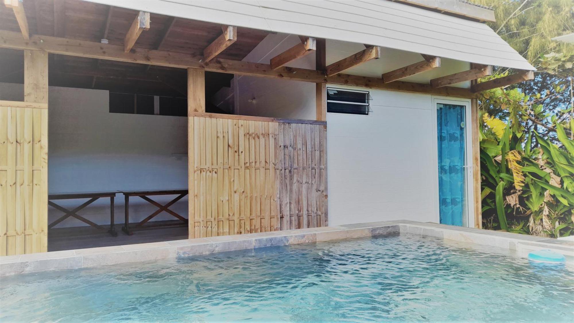 Mara'Ai Le Spot Tubuai Chambre Triple Taahueia Deluxe Sdb Privee Avec Piscine Mataura Exterior foto